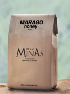 Maragogype Honey process specialty coffee bag from Finca Peña Blanca, Guatemala.